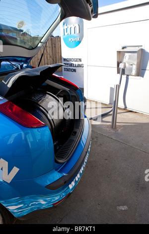 Wasserstoffgas angetrieben Ford Auto im Vereinigten Königreich, entwickelt von Itm industries Stockfoto