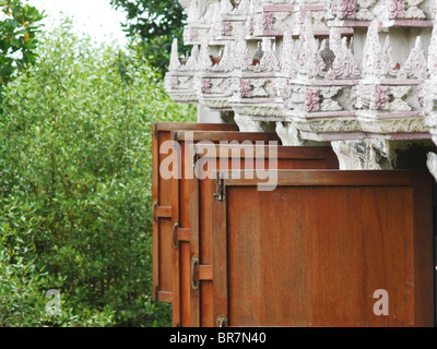 Detail des Wat Khun Samut Trawat in Ban Khun Samut Kinn, Pra Samut Chedi, Samut Prakan, Thailand Stockfoto