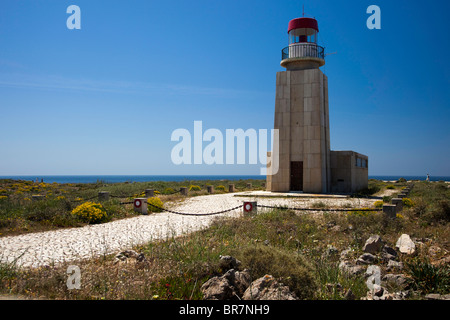 Fortaleza de Sagres Leuchtturm Stockfoto