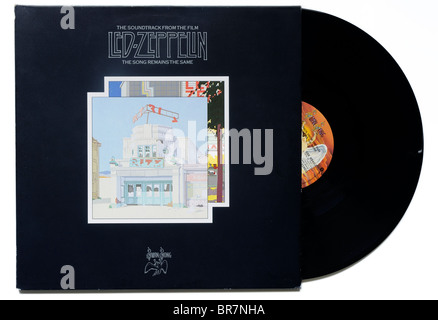 Led Zeppelin das Lied bleibt das gleiche live Album Stockfoto