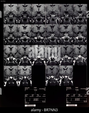 Gehirn MRT Magnetresonanztomographie oder NMRI kernmagnetische Resonanz-Bildgebung der Kinder- Stockfoto