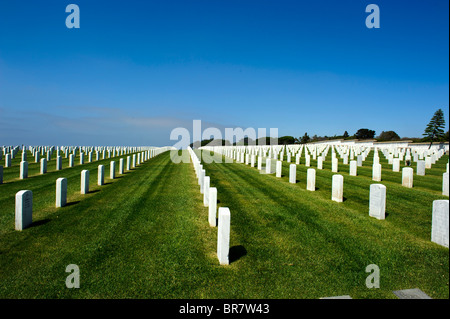 Fort Rosecrans Militärfriedhof, San Diego, Kalifornien Stockfoto