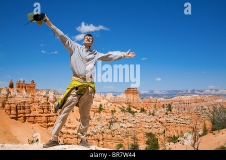 Wandern in Bruce Canyon Stockfoto