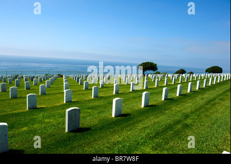 Fort Rosecrans Militärfriedhof, San Diego, Kalifornien Stockfoto