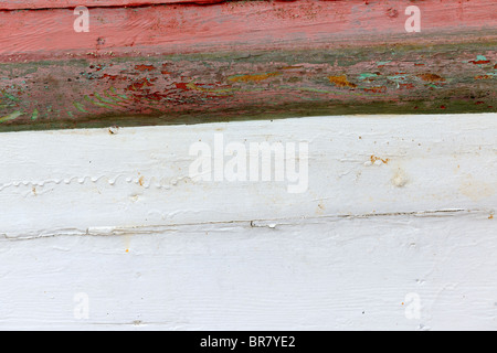 Nahaufnahme von einem veralteten Fischerboot Stockfoto