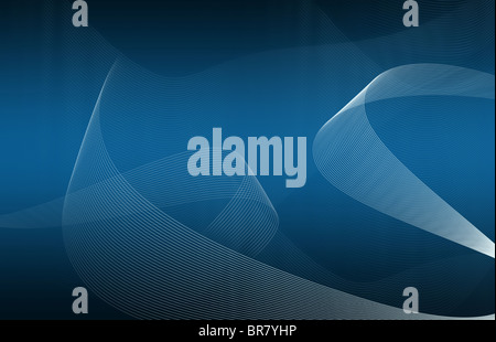 Zusammenfassung Hintergrund. Abstrakte Kurven auf einem Computer generiert. Stockfoto