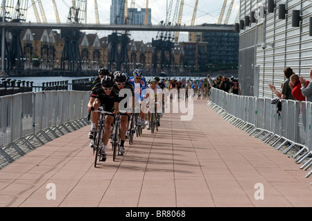 Tour durch Großbritannien 2010 Stufe 8 in Ost-London Docklands Stockfoto