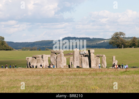 prähistorische Monument Stonehenge befindet sich in der englischen Grafschaft Wiltshire UK Stockfoto