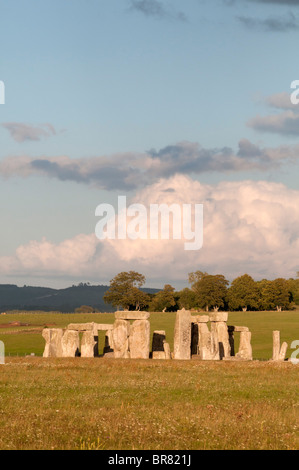 prähistorische Monument Stonehenge befindet sich in der englischen Grafschaft Wiltshire UK Stockfoto