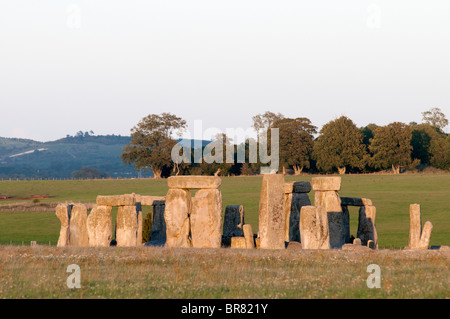 prähistorische Monument Stonehenge befindet sich in der englischen Grafschaft Wiltshire UK Stockfoto