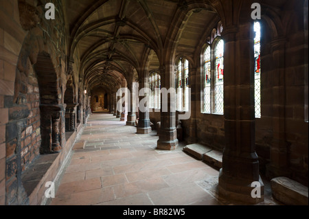 Südlichen Kreuzgang, Chester Kathedrale, Chester, Cheshire, England, Vereinigtes Königreich Stockfoto