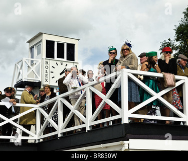 Atmosphäre beim Goodwood Revival 2010, West Sussex 19. September 2010. Bild von Julie Edwards Stockfoto