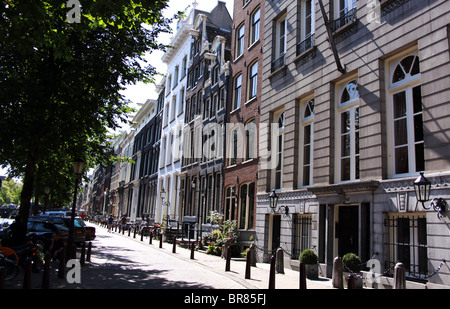 Wohnstraße, versteckt Amsterdam, Niederlande Stockfoto