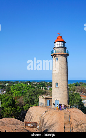 Der Leuchtturm, Mamallapuram, Tamil Nadu, Indien Stockfoto