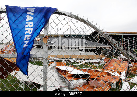 Ein Tornado Riss durch The Plains, Ohio Donnerstag, 16. September 2010. Stockfoto