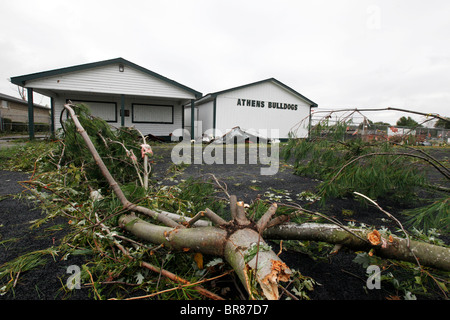 Ein Tornado Riss durch The Plains, Ohio Donnerstag, 16. September 2010. Stockfoto