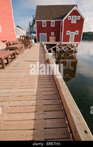 Wharf an Rising Tide Theater Arts Centre, Trinity, Neufundland, Kanada Stockfoto