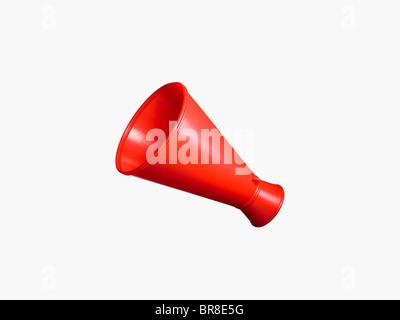 Rotes Megaphon Stockfoto