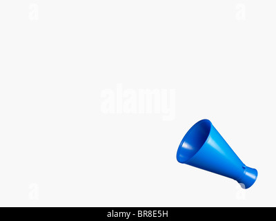 Blaue Megaphon Stockfoto