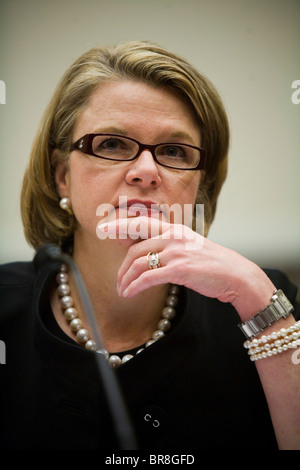 Bildungsministerin Margaret Spellings bezeugt vor dem Ausschuss für Bildung und Arbeit über die Student Loan scan Stockfoto