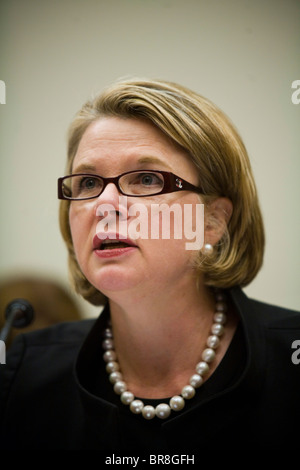 Bildungsministerin Margaret Spellings bezeugt vor dem Ausschuss für Bildung und Arbeit über die Student Loan scan Stockfoto