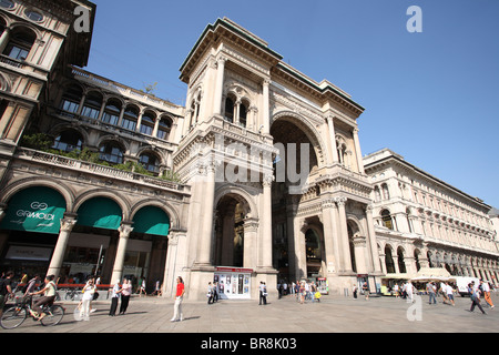 Galleria Vittorio Emanuele Eingang Stockfoto