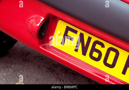 60 Nummernschild auf Neuwagen in London Stockfoto