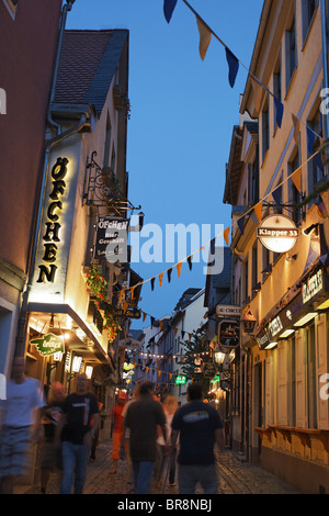 Restaurants und Pubs, Alt-Sachsenhausen, Frankfurt Am Main, Hessen, Deutschland Stockfoto