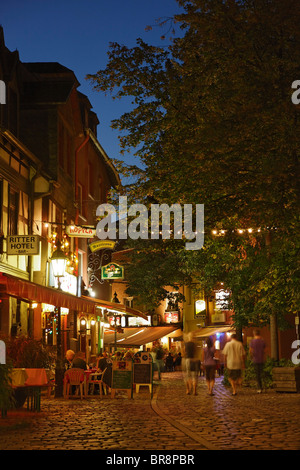 Restaurants und Pubs, Alt-Sachsenhausen, Frankfurt Am Main, Hessen, Deutschland Stockfoto