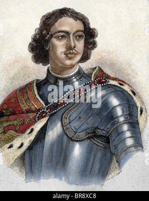 Peter i. der große (1672-1725). Zar von Russland (1682-1725). Stockfoto