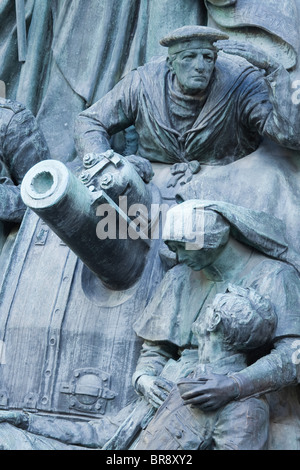 Ein Detail-Foto von der Liverpool Exchange Newsroom Kriegerdenkmal in Liverpool Stockfoto