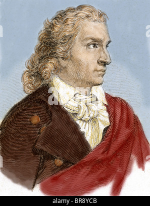 SCHILLER, Johann Christoph Friedrich von (1759-1805). Deutscher Dichter, Philosoph, Historiker und Dramatiker. Stockfoto