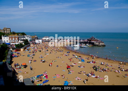 Europa, Großbritannien, England, Kent, Broadstairs Beach Viking Bay Stockfoto