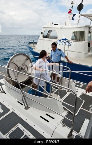 Mexiko, Cozumel. Atlantis U-Boot, Isla Cozumel, Cozumel Island. Stockfoto