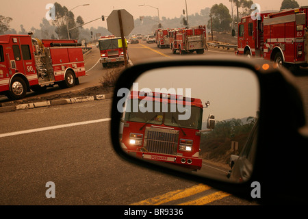 Waldbrände in San Diego Stockfoto