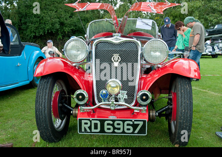 Hervorragendes Beispiel für eine 1934 Singer Nine Le Mans Oldtimer restauriert oder umsorgt Stockfoto