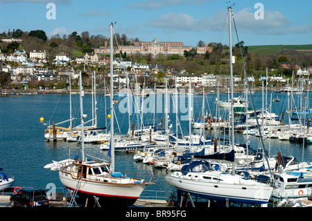 Europa, Großbritannien, England, Devon, Dartmouth Harbour Kingswear Stockfoto