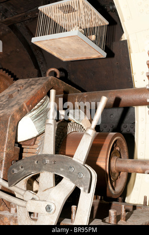 Elektromotor und Mäuse Käfig auf der Holland 1, der Royal Navy (1901), erstes u-Boot-Royal Navy u-Boot Museum, Gosport Stockfoto