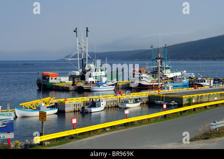 Hannah Boden und Adlerauge ll Schwertfisch Boote In Bay Bulls, Neufundland aus der Fernsehserie "Schwerter Life On The Line" Stockfoto