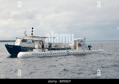 Mexiko, Cozumel. Atlantis U-Boot Tour, Mexiko, Cozumel. Playa Azul Hotel, San Miguel, Isla Cozumel, Cozumel Island. Stockfoto