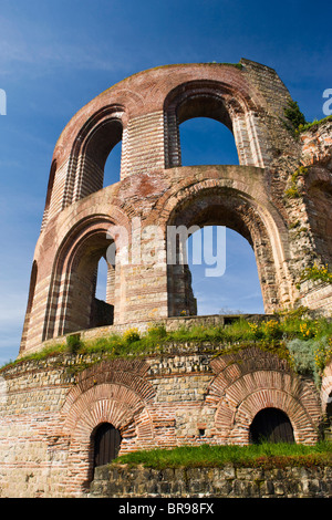 Deutschland, Rheinland-Pfaltz, Flusstal der Mosel, Trier. Kaiserthermen, Ruinen Römerbad. Stockfoto