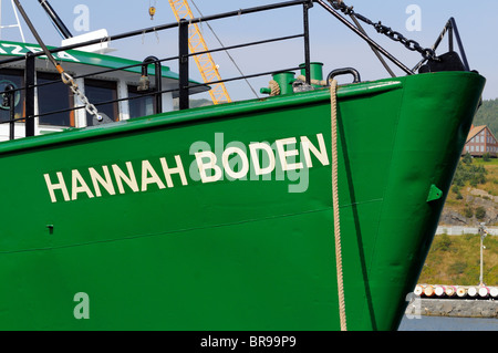 Hannah Boden Swordfish Boot In Bay Bulls, Neufundland aus laden sie zu fangen, Kapitän Linda Greenlaw Stockfoto