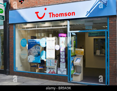Thomson Hautpstraße Reisebüro in Chester Stadtzentrum, Cheshire, England, UK Stockfoto