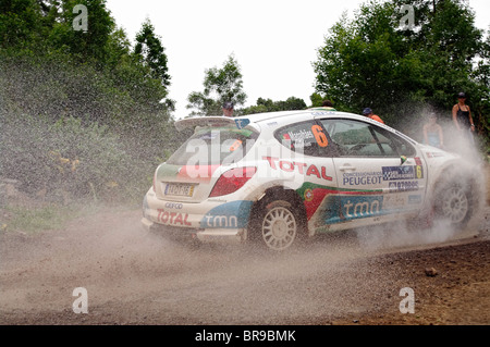 Aufgenommen während der IRC-Rallye 2010 auf den Azoren Stockfoto