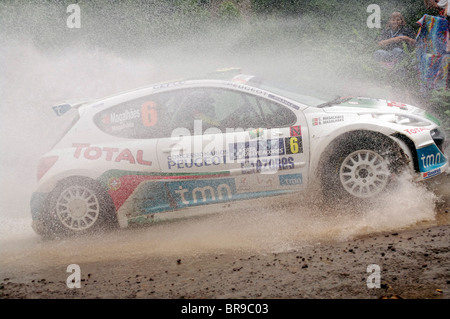 Aufgenommen während der IRC-Rallye 2010 auf den Azoren Stockfoto