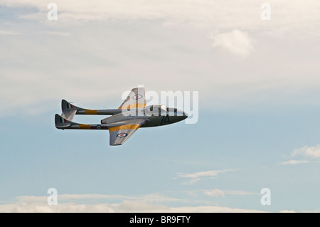 De Havilland Vampire Ausbildung Jets fliegen Stockfoto