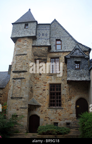 Mittelalterliche Gebäude, Rue d ' en Bas, Vitre, Ille et Vilaine, Bretagne, Bretagne, Frankreich Stockfoto