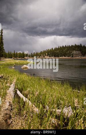 Echo Lake im Echo Lake Park entlang Mount Evans Scenic Byway, in den Rocky Mountains, Colorado, USA. Stockfoto