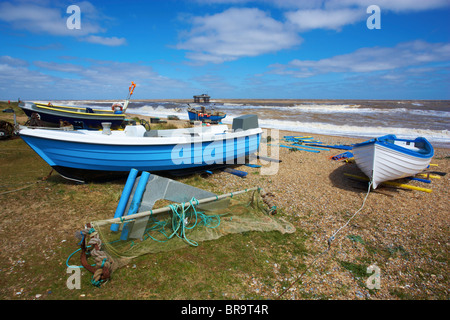 Sizewell-Strand an der Küste von Suffolk Stockfoto