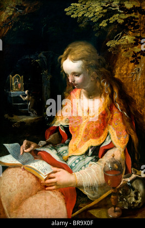 Jan Nagel Malerei Mary Magdalene 1592 Niederlande Niederländisch Stockfoto